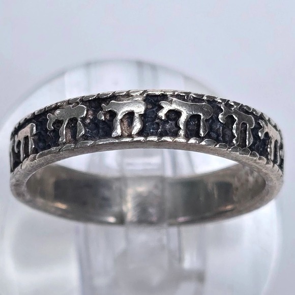 Jewelry - Vintage 925 Sterling Silver Elephant Parade Eternity Band Ring Size 6.25 3.2g